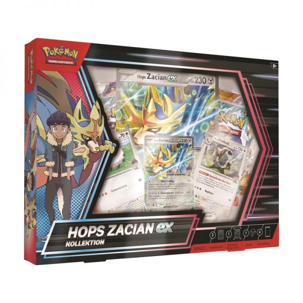 März 2025 Hops Zacian-ex Kollektion (4 Booster)